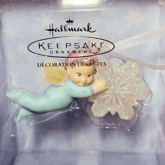 Vintage Hallmark Keepsake Ornament Baby Estrella Frostlight Faeries 2002 Too Ser - Picture 6 of 9
